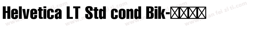 Helvetica LT Std cond Bik字体转换